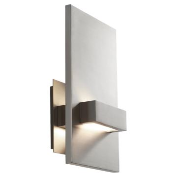 Oxygen Lighting Vela LED Wall Sconce - 3000K - 120-277V - Satin Nickel