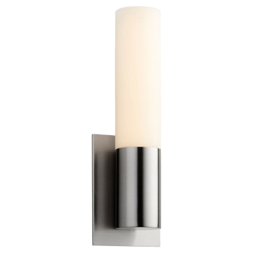 Oxygen Lighting Magneta LED Wall Sconce - 3000K - 120-277V - White Opal Glass / Satin Nickel