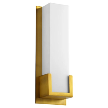 Oxygen Lighting Orion LED Wall Sconce - 3000K - 120-277V - Aged Brass