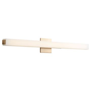 Oxygen Lighting Adelphi 36" LED Vanity Light - 3000K - 120-277V - Aged Brass