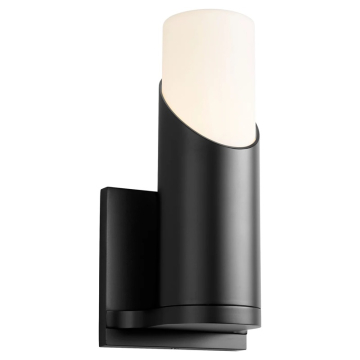 Oxygen Lighting Ellipse LED Wall Sconce - 3000K - 120-277V - Black / Matte White Acrylic