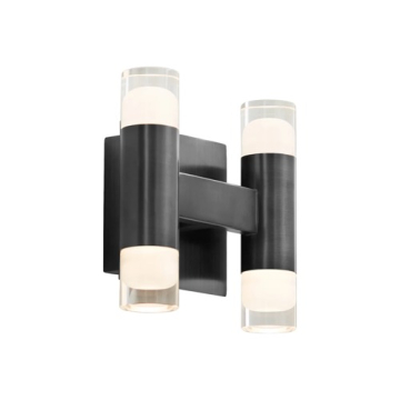 Oxygen Lighting Alarum 2-Light LED Wall Sconce - 3000K - 120V - Black