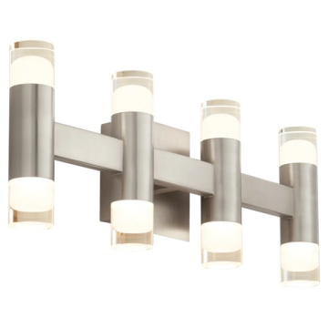 Oxygen Lighting Alarum LED Vanity Light - 3000K - 120V - Satin Nickel