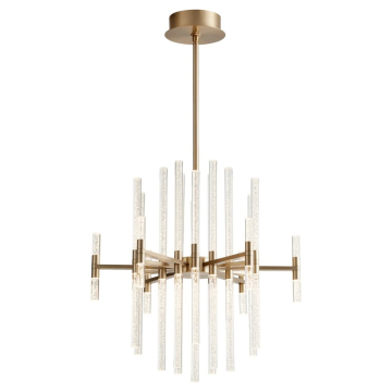 Oxygen Lighting Miro LED Chandelier - 3000K - 120V - Aged Brass