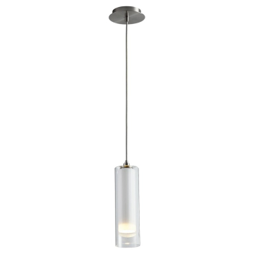 Oxygen Lighting Gratis LED Pendant - 3000K - 120-277V - Satin Nickel / Satin Opal