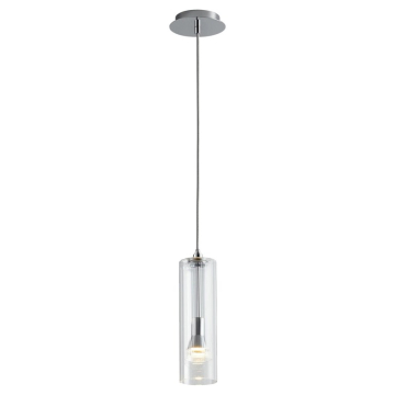 Oxygen Lighting Gratis LED Pendant - 3000K - 120-277V - Polished Chrome / Clear