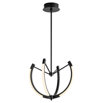Oxygen Lighting Utopia 21" LED Chandelier - 3000K - 120V - Black