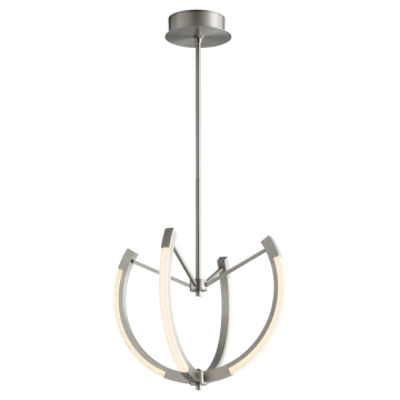 Oxygen Lighting Utopia 21" LED Chandelier - 3000K - 120V - Satin Nickel