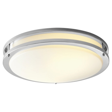 Oxygen Lighting Oracle 18" LED Ceiling Mount - 3000K - 120-277V - Polished Chrome