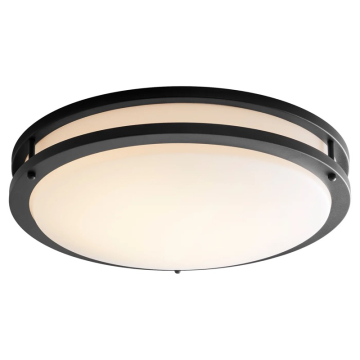 Oxygen Lighting Oracle 18" LED Ceiling Mount - 3000K - 120-277V - Black