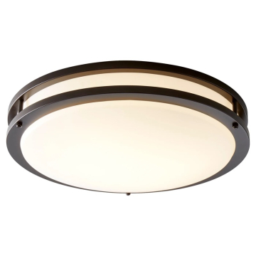 Oxygen Lighting Oracle 18" LED Ceiling Mount - 3000K - 120-277V - Oiled Bronze