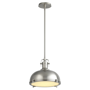 Oxygen Lighting Vida 1-Light Pendant - 120V - Satin Nickel