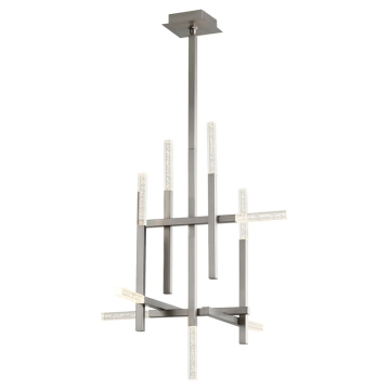 Oxygen Lighting Atlantis LED Chandelier - 3000K - 120V - Satin Nickel