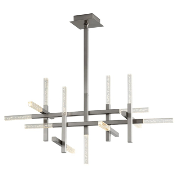 Oxygen Lighting Atlantis LED Chandelier - 3000K - 120V - Satin Nickel