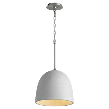 Oxygen Lighting Dune Pendant - 120V - Grey / Satin Nickel
