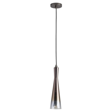 Oxygen Lighting Cornet LED Pendant - 3000K - 120-277V - Gunmetal / Coffee Ombre