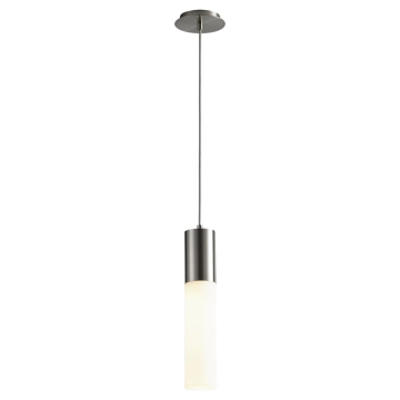 Oxygen Lighting Magnum LED Pendant - 3000K - 120-277V - White Opal Glass / Satin Nickel