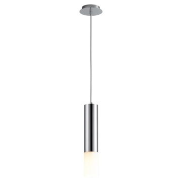 Oxygen Lighting Opus LED Pendant - 3000K - 120-277V - White Opal Glass / Polished Chrome