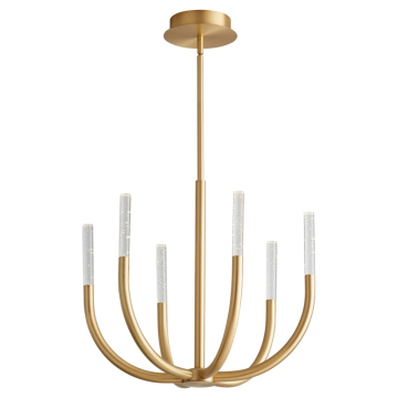 Oxygen Lighting Presto! LED Chandelier - 3000K - 120V - Aged Brass
