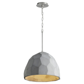 Oxygen Lighting Maria Pendant - 120V - Grey / Satin Nickel