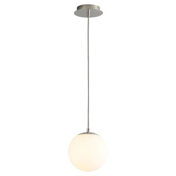 Oxygen Lighting Luna LED Pendant - 8" - 3000K - 120-277V - Polished Nickel