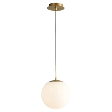 Oxygen Lighting Luna LED Pendant - 10" - 3000K - 120-277V - Aged Brass
