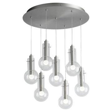 Oxygen Lighting Primo LED Pendant - 3000K - 120V - Satin Nickel