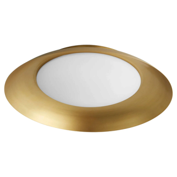 Oxygen Lighting Bongo LED Ceiling Mount - CCT Selectable - 120-277V - Aged Brass