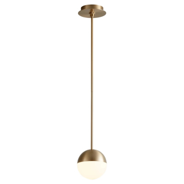 Oxygen Lighting Mondo 6" LED Pendant - 3000K - 120-277V - Aged Brass