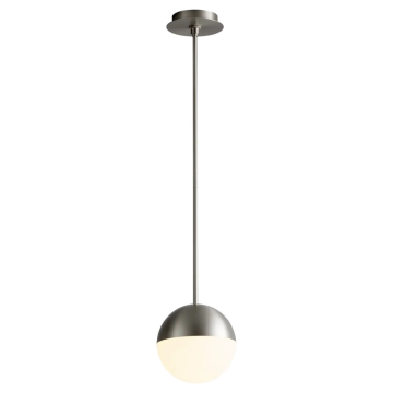 Oxygen Lighting Mondo 8" LED Pendant - 3000K - 120-277V - Satin Nickel
