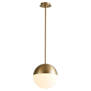 Oxygen Lighting Mondo 12" LED Pendant - 3000K - 120-277V - Aged Brass