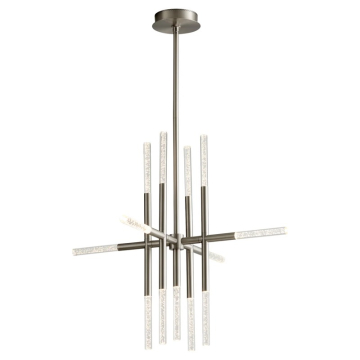 Oxygen Lighting Moxy LED Chandelier - 3000K - 120V - Satin Nickel