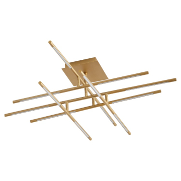 Oxygen Lighting Palillos 12-Light LED Ceiling Mount - CCT Selectable - 120-277V - Aged Brass