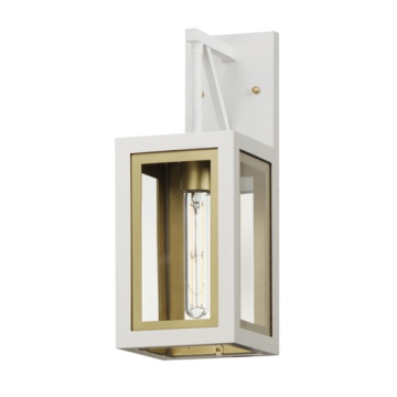Maxim Lighting Neoclass 1-Light Outdoor Sconce - 120V - White / Gold