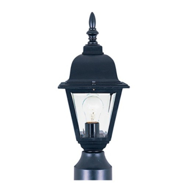 Maxim Lighting Builder Die Cast 1-Light Outdoor Post Top Lantern - 120V - Black
