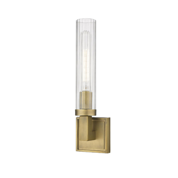 Z-Lite Beau 1-Light Wall Sconce - 120V - Rubbed Brass