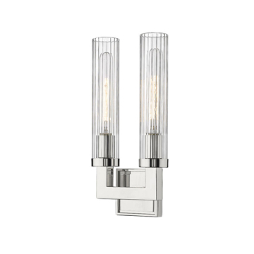Z-Lite Beau 2-Light Wall Sconce - 120V - Polished Nickel