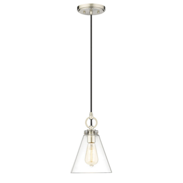 Z-Lite Harper 8" 1-Light Pendant - 120V - Brushed Nickel