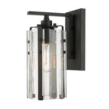 Z-Lite Alverton 1-Light Wall Sconce - 120V - Matte Black