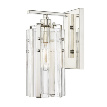 Z-Lite Alverton 1-Light Wall Sconce - 120V - Polished Nickel