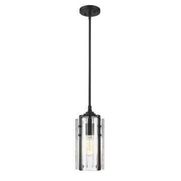Z-Lite Alverton 6" 1-Light Pendant - 120V - Matte Black