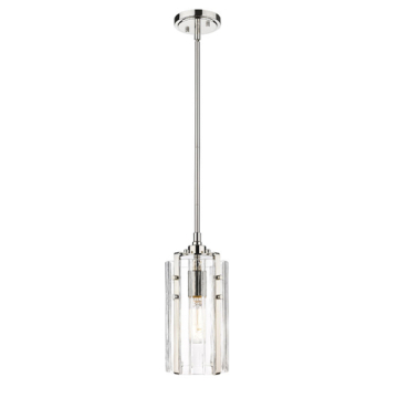Z-Lite Alverton 6" 1-Light Pendant - 120V - Polished Nickel
