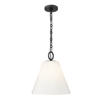 Z-Lite Alaric 14" 1-Light Pendant - 120V - Matte Black