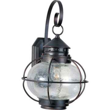 Maxim Lighting Portsmouth Medium 1-Light Outdoor Wall Lantern - 120V - Oil Rubbed Bronze