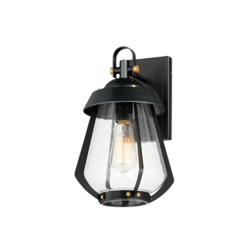 Maxim Lighting Mariner Medium Outdoor Sconce - 120V - Black / Antique Brass