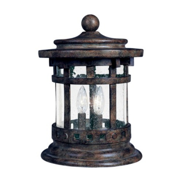 Maxim Lighting Santa Barbara Die Cast 3-Light Outdoor Deck Lantern - 120V - Sienna