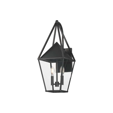 Maxim Lighting Bavaria 2-Light Large Outdoor Wall Sconce - 120V - Black