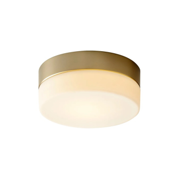 Oxygen Lighting Zuri 7" LED Ceiling Mount - 3000K - 120-277V - Aged Brass