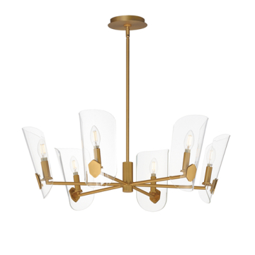 Maxim Lighting Armory 6-Light Chandelier - 120V - Natural Aged Brass