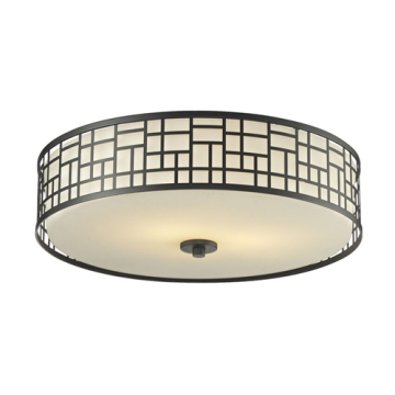Z-Lite Elea 21" 3-Light Flush Mount - 120V - Bronze